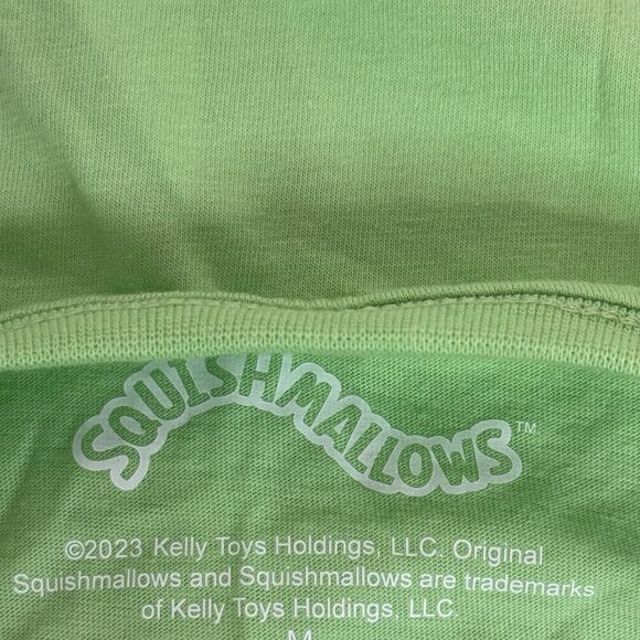 Squishmallows Girls St Patricks Day Rainbow Boxy Short Sleeve Graphic Shirt NEW! - Picture 6 of 8